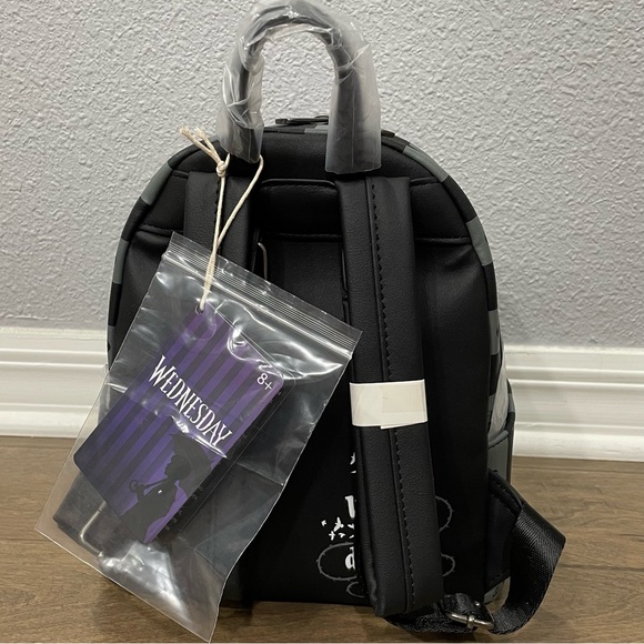Loungefly Wednesday Nevermore Mini-Backpack - Entertainment Earth Exclusive - Picture 5 of 12